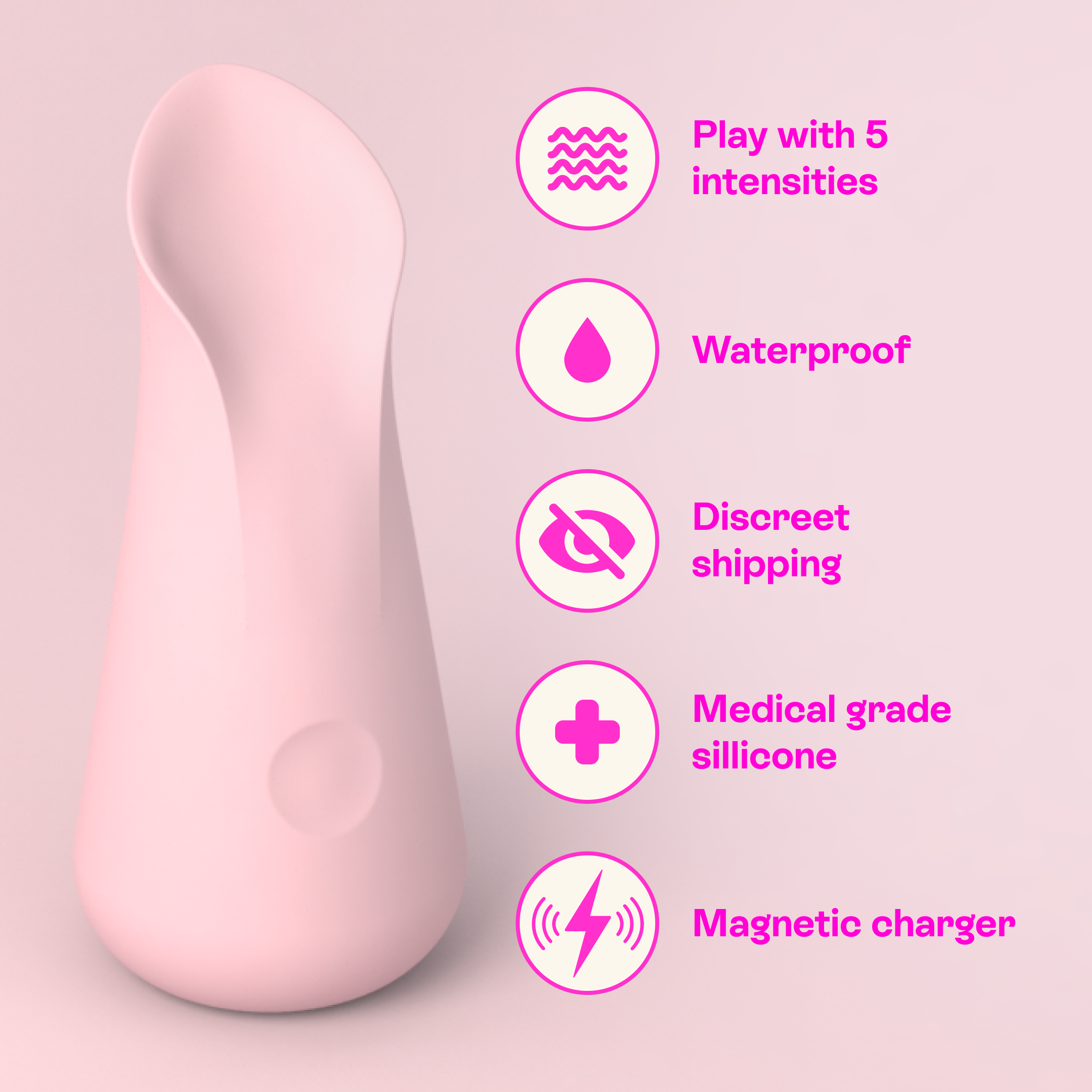 Uno vibrator — design detail